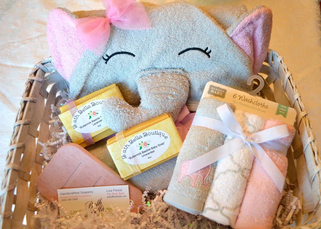 Bath Bella Welcome New Baby Basket